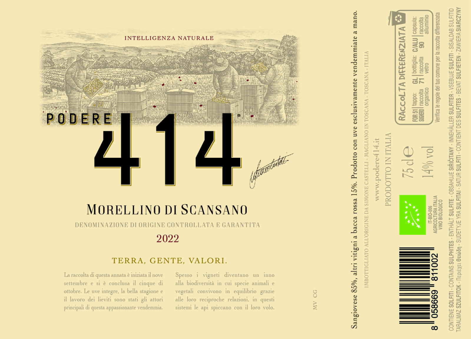 podere 414 maremma wineries